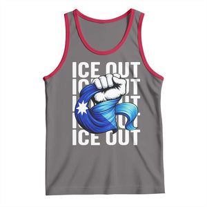 Minnesota Ice Out Tank Top Anti Ice Movement Protest TS12 Deep Heather Red Print Your Wear