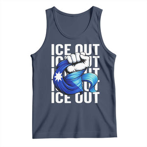 Minnesota Ice Out Tank Top Anti Ice Movement Protest TS12 Navy Print Your Wear