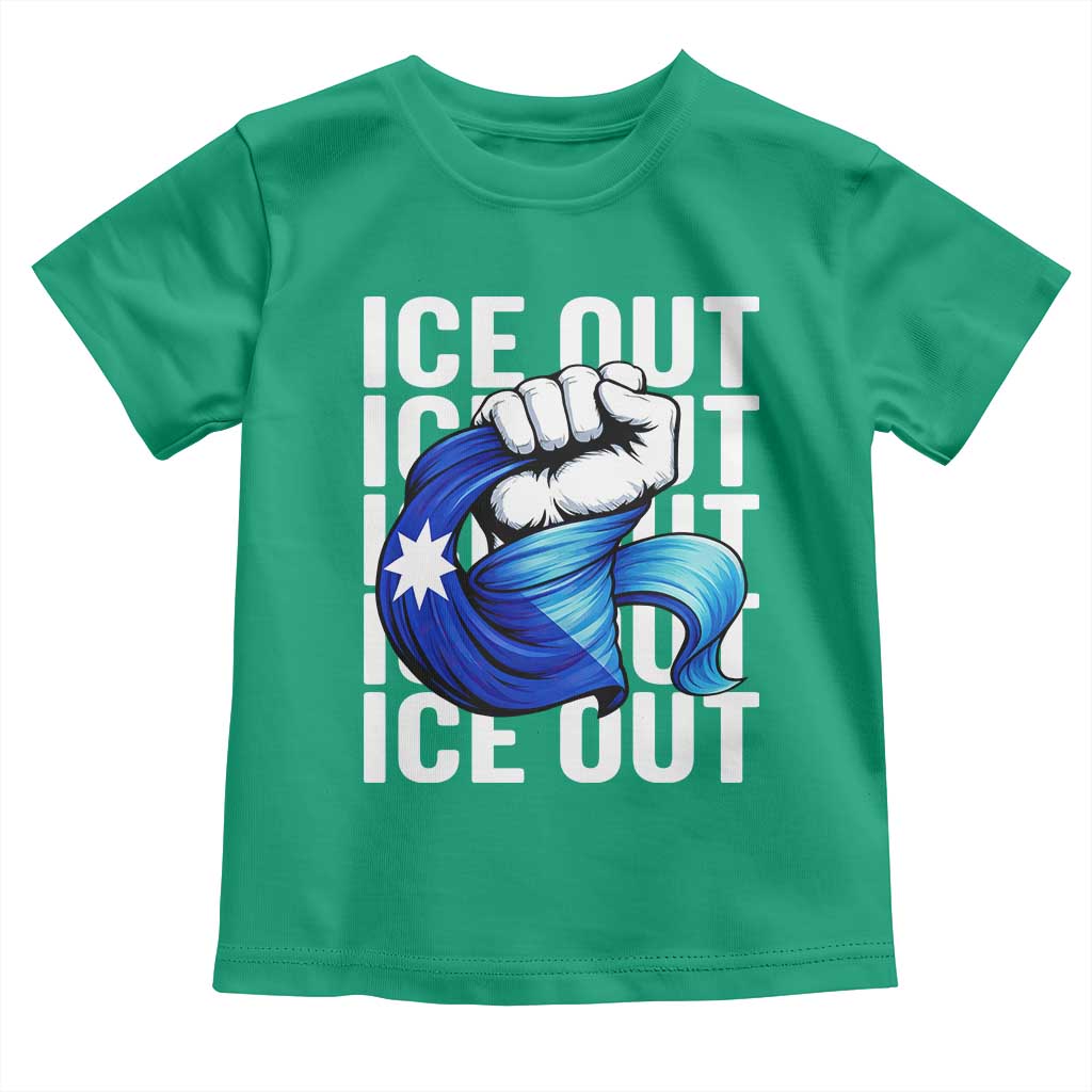 Minnesota Ice Out Toddler T Shirt Anti Ice Movement Protest TS12 Irish Green Print Your Wear