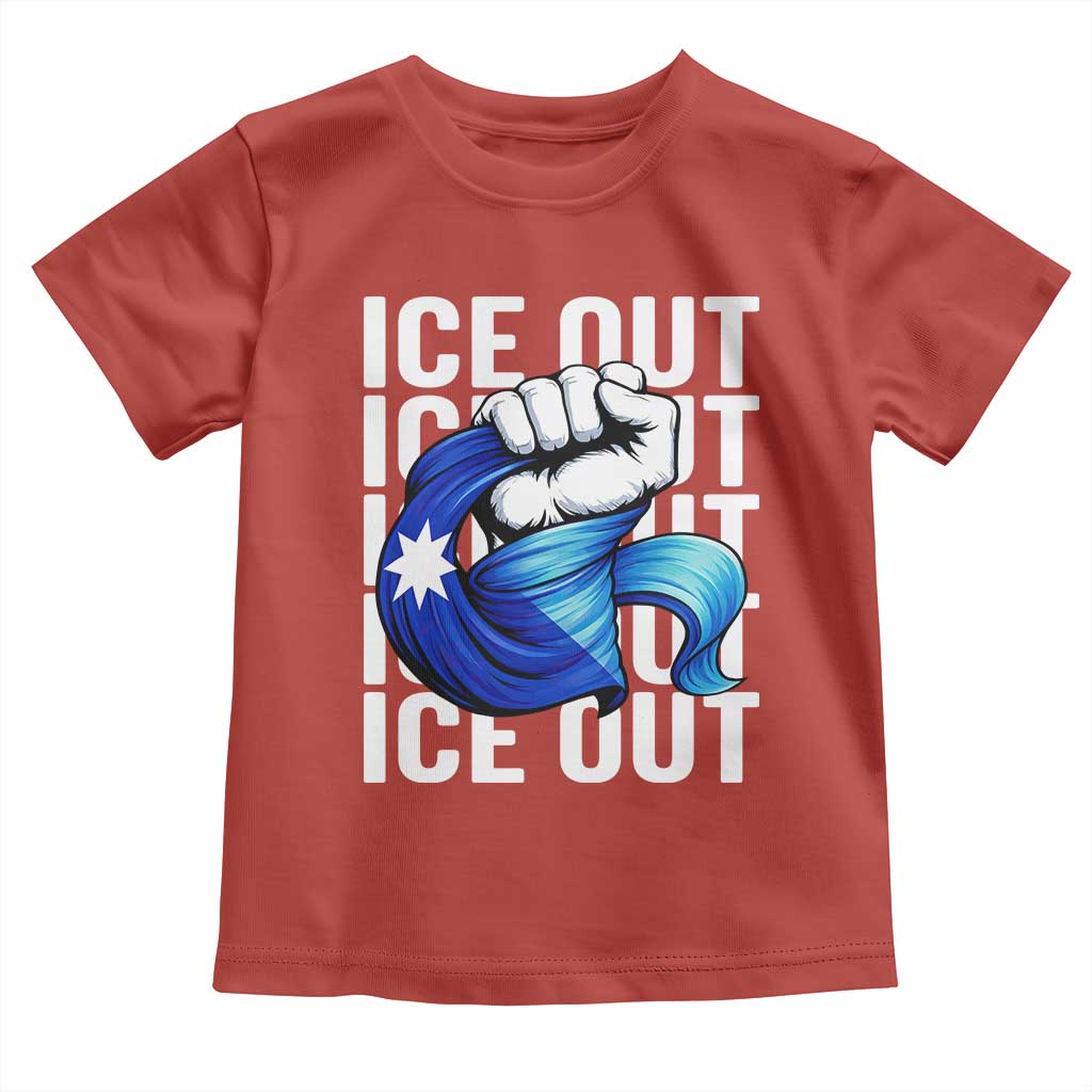 Minnesota Ice Out Toddler T Shirt Anti Ice Movement Protest TS12 Red Print Your Wear