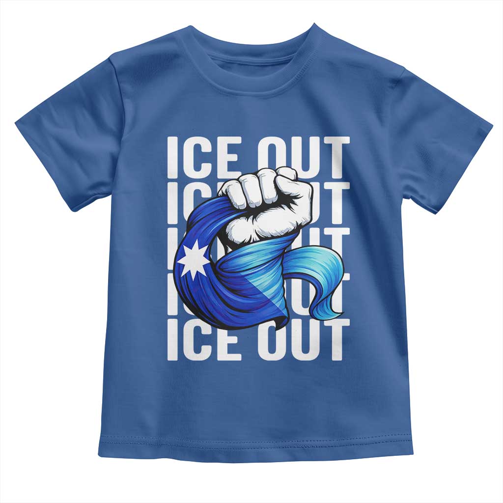 Minnesota Ice Out Toddler T Shirt Anti Ice Movement Protest TS12 Royal Blue Print Your Wear