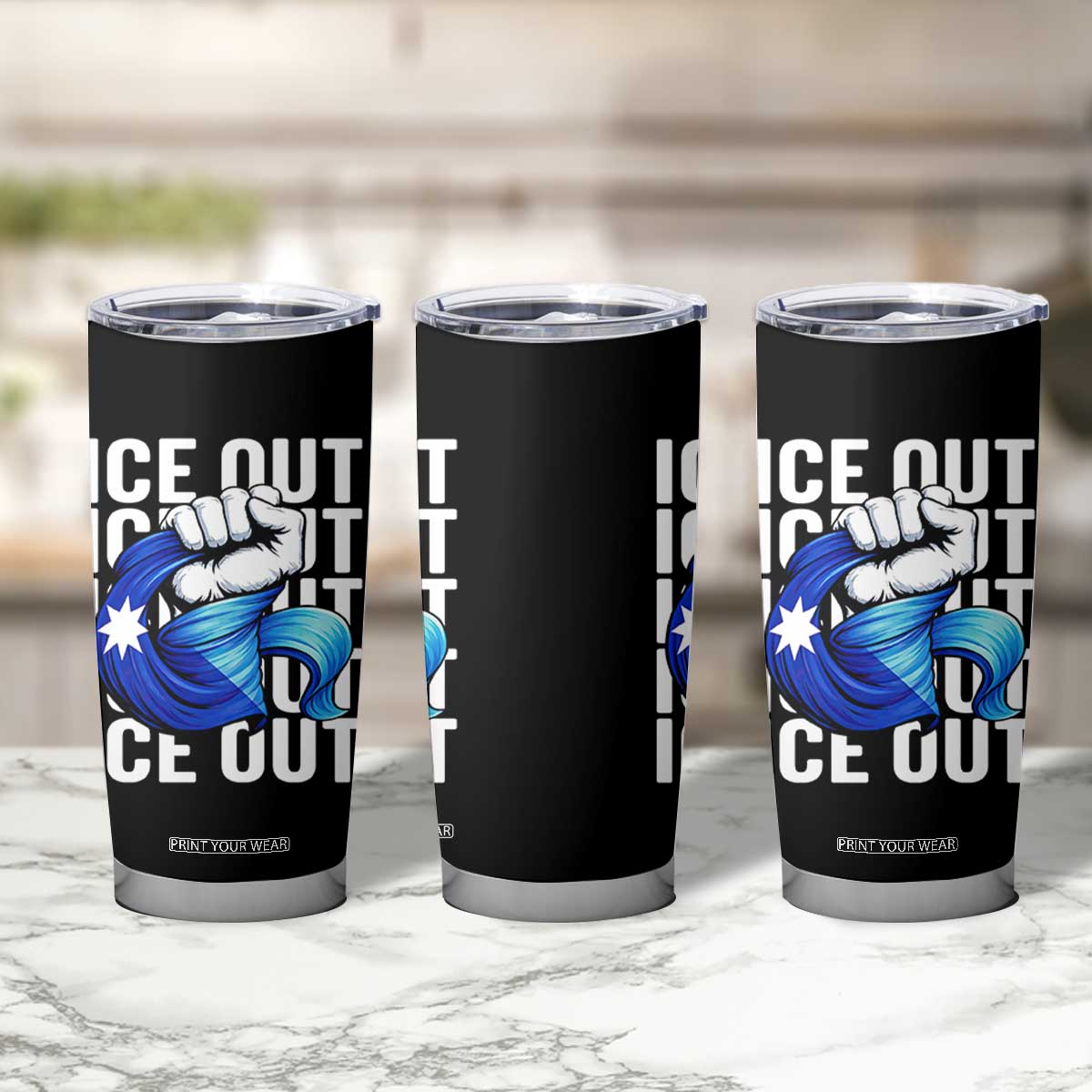 Minnesota Ice Out Tumbler Cup Anti Ice Movement Protest TS12 Print Your Wear