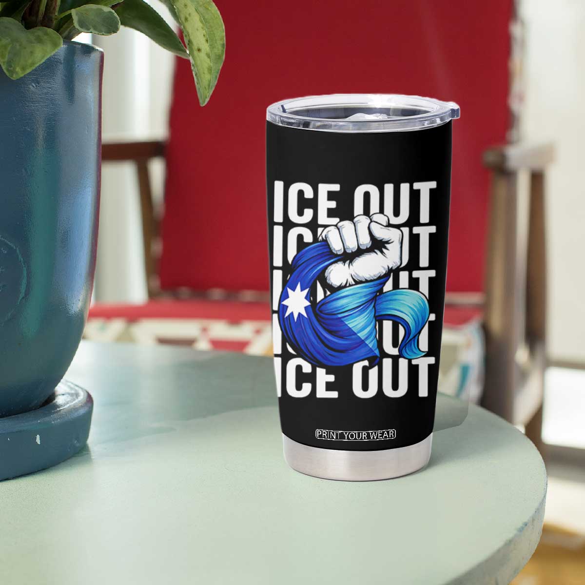 Minnesota Ice Out Tumbler Cup Anti Ice Movement Protest TS12 Print Your Wear