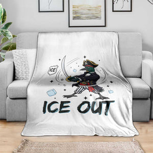 Funny Pirate Common Loon Minnesota Defends Abolish Ice Throw Blanket TS12 Print Your Wear