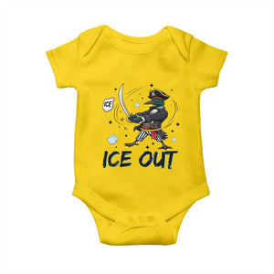 Funny Pirate Common Loon Minnesota Defends Abolish Ice Baby Onesie TS12 Daisy Print Your Wear