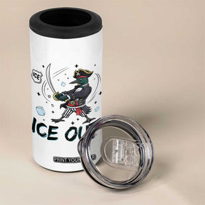 Funny Pirate Common Loon Minnesota Defends Abolish Ice 4 in 1 Can Cooler Tumbler TS12 Print Your Wear