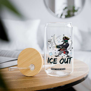 Funny Pirate Common Loon Minnesota Defends Abolish Ice Glass Can TS12 Print Your Wear