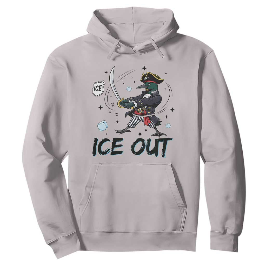 Funny Pirate Common Loon Minnesota Defends Abolish Ice Hoodie TS12 Ice Gray Print Your Wear