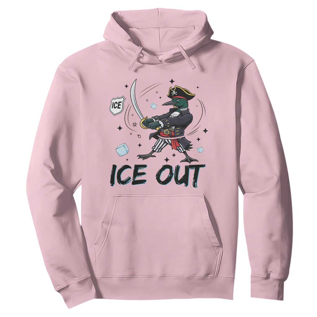 Funny Pirate Common Loon Minnesota Defends Abolish Ice Hoodie TS12 Light Pink Print Your Wear
