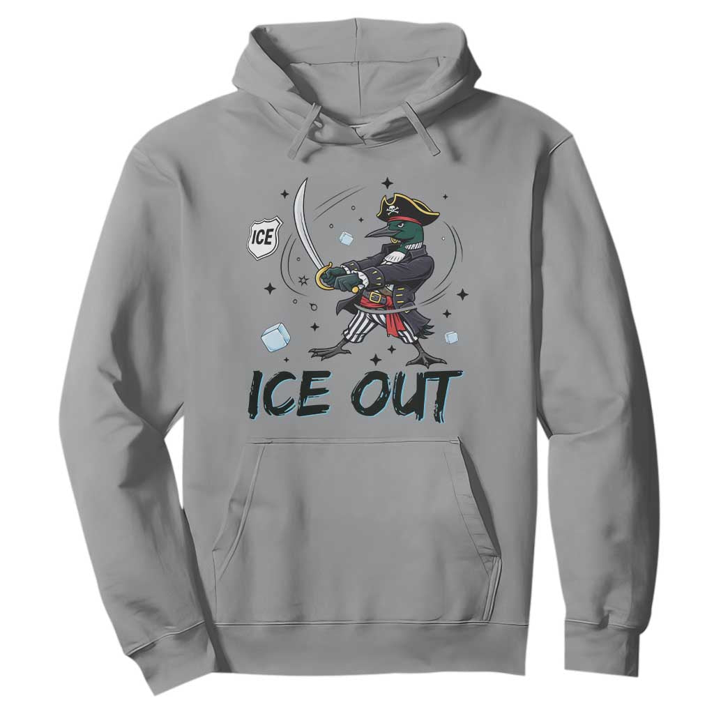 Funny Pirate Common Loon Minnesota Defends Abolish Ice Hoodie TS12 Sport Gray Print Your Wear