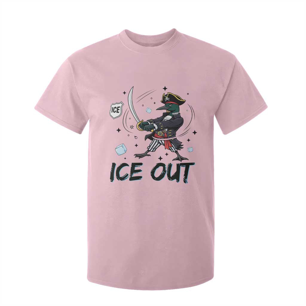 Funny Pirate Common Loon Minnesota Defends Abolish Ice T Shirt For Kid TS12 Light Pink Print Your Wear