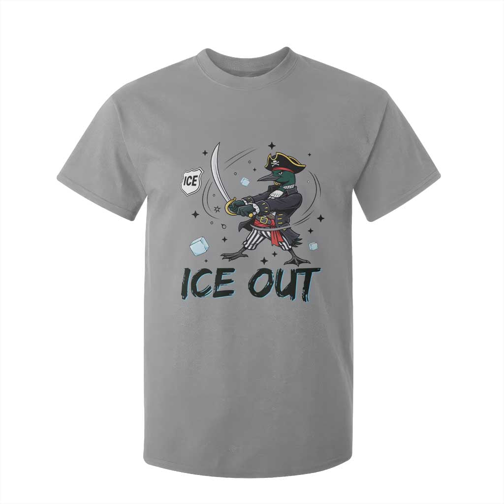 Funny Pirate Common Loon Minnesota Defends Abolish Ice T Shirt For Kid TS12 Sport Gray Print Your Wear