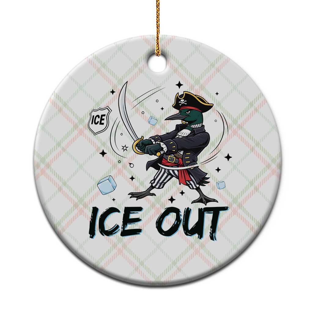 Funny Pirate Common Loon Minnesota Defends Abolish Ice Ceramic Ornament TS12 1pc Christmas Plaid Print Your Wear