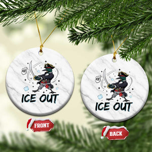 Funny Pirate Common Loon Minnesota Defends Abolish Ice Ceramic Ornament TS12 1pc White Marble Print Your Wear