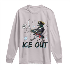 Funny Pirate Common Loon Minnesota Defends Abolish Ice Long Sleeve Shirt TS12 Ice Gray Print Your Wear