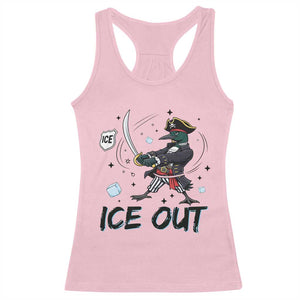 Funny Pirate Common Loon Minnesota Defends Abolish Ice Racerback Tank Top TS12 Light Pink Print Your Wear