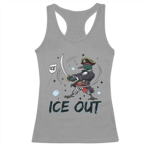 Funny Pirate Common Loon Minnesota Defends Abolish Ice Racerback Tank Top TS12 Sport Gray Print Your Wear