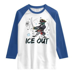 Funny Pirate Common Loon Minnesota Defends Abolish Ice Raglan Shirt TS12 White Royal Print Your Wear