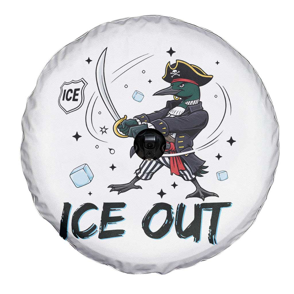 Funny Pirate Common Loon Minnesota Defends Abolish Ice Spare Tire Cover TS12 Print Your Wear