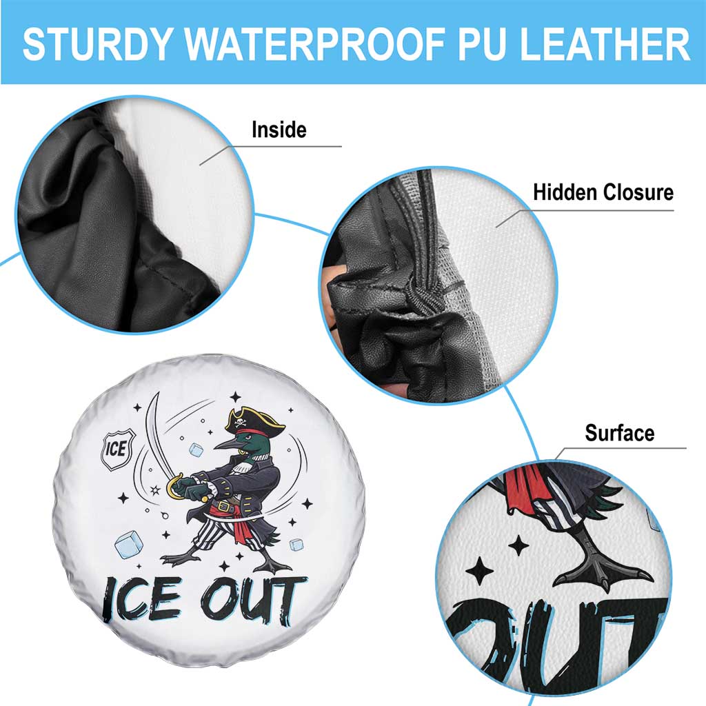 Funny Pirate Common Loon Minnesota Defends Abolish Ice Spare Tire Cover TS12 Print Your Wear