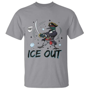 Funny Pirate Common Loon Minnesota Defends Abolish Ice T Shirt TS12 Sport Gray Print Your Wear