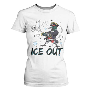 Funny Pirate Common Loon Minnesota Defends Abolish Ice T Shirt For Women TS12 White Print Your Wear