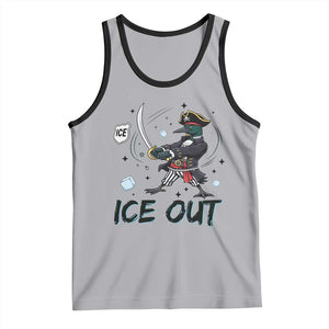 Funny Pirate Common Loon Minnesota Defends Abolish Ice Tank Top TS12 Athletic Heather Black Print Your Wear