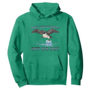 Minnesota Loon Salt The Streets Get Ice Out Hoodie TS12 Irish Green Print Your Wear