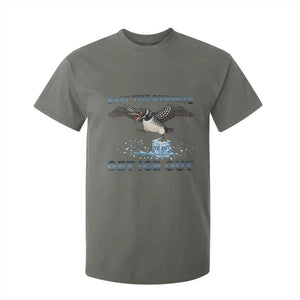 Minnesota Loon Salt The Streets Get Ice Out T Shirt For Kid TS12 Military Green Print Your Wear