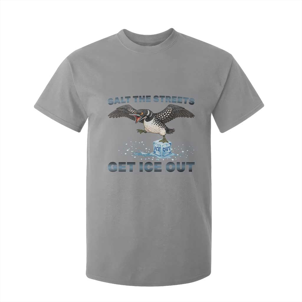 Minnesota Loon Salt The Streets Get Ice Out T Shirt For Kid TS12 Sport Gray Print Your Wear