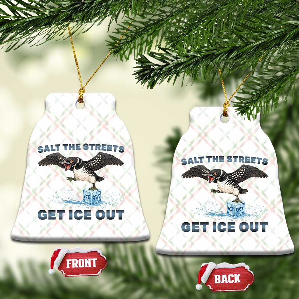 Minnesota Loon Salt The Streets Get Ice Out Ceramic Ornament TS12 Print Your Wear