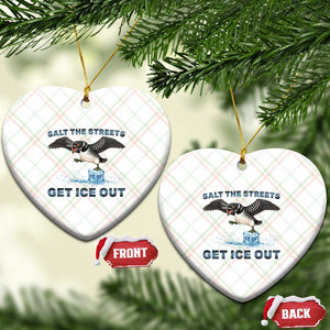 Minnesota Loon Salt The Streets Get Ice Out Ceramic Ornament TS12 Print Your Wear