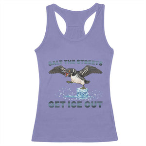 Minnesota Loon Salt The Streets Get Ice Out Racerback Tank Top TS12 Violet Print Your Wear