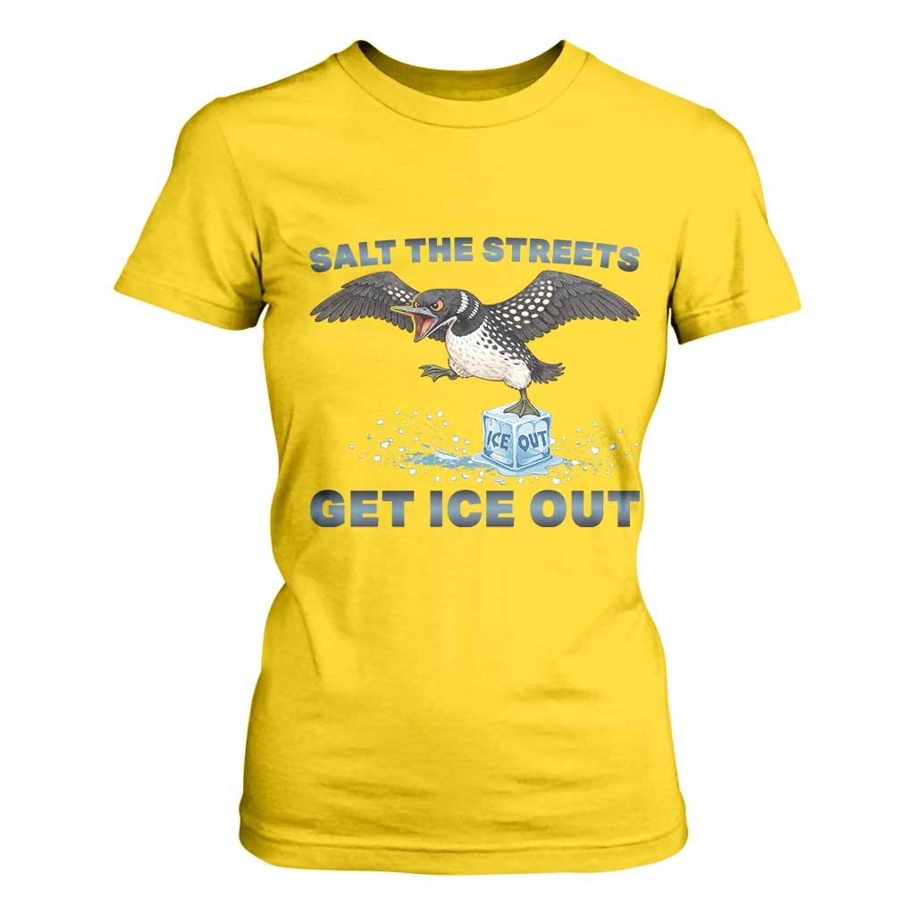 Minnesota Loon Salt The Streets Get Ice Out T Shirt For Women TS12 Daisy Print Your Wear