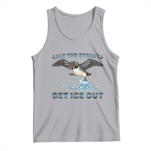 Minnesota Loon Salt The Streets Get Ice Out Tank Top TS12 Athletic Heather Print Your Wear