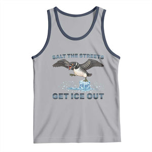 Minnesota Loon Salt The Streets Get Ice Out Tank Top TS12 Athletic Heather Navy Print Your Wear