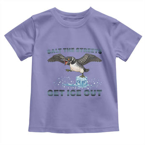 Minnesota Loon Salt The Streets Get Ice Out Toddler T Shirt TS12 Violet Print Your Wear