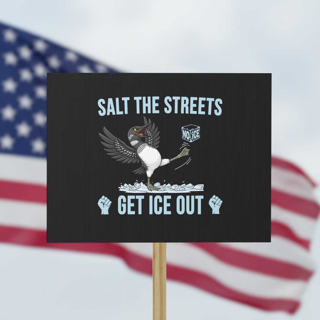 Salt The Streets Get Ice Out Protest Sign Resist Minneapolis Political TS12 Horizontal 18
