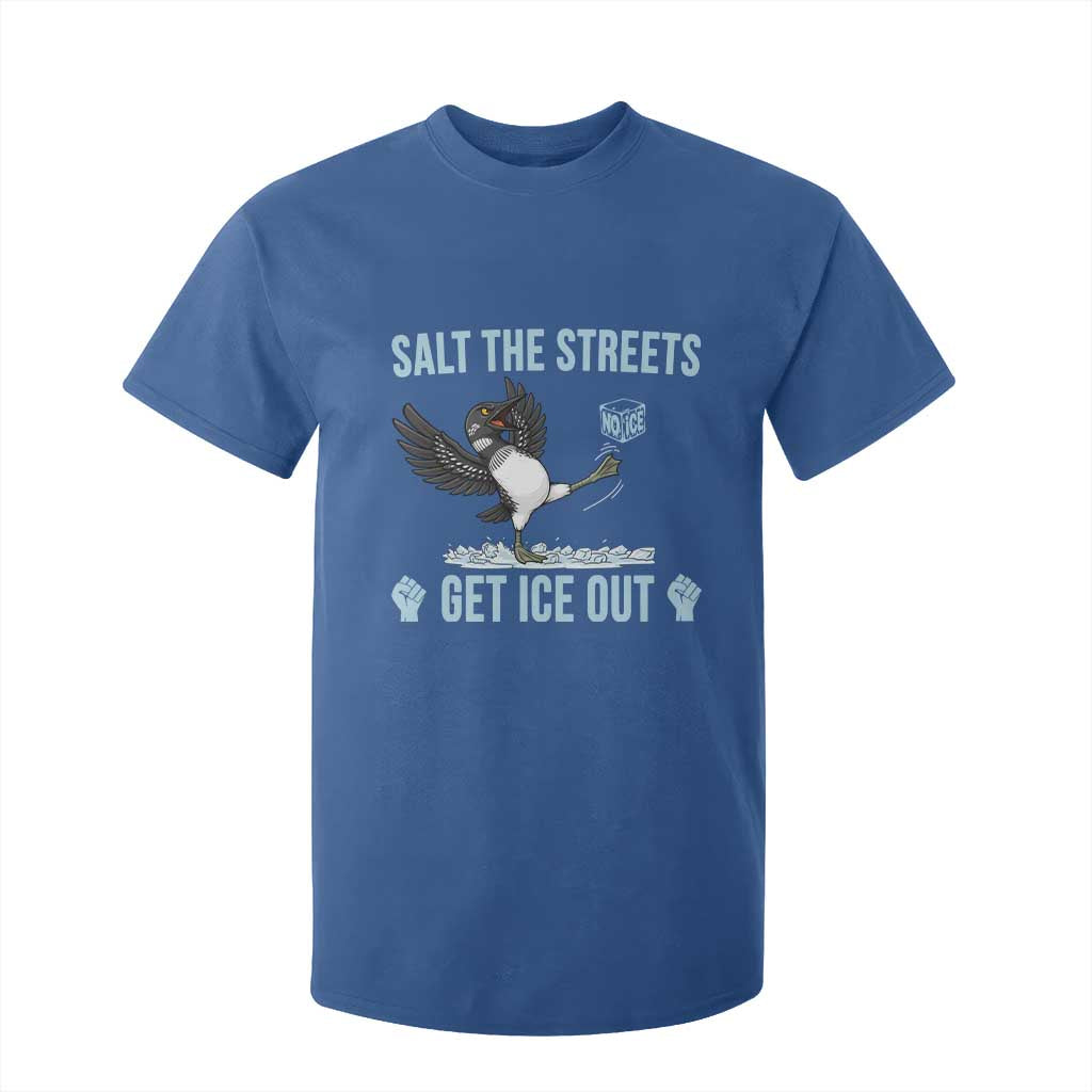 Salt The Streets Get Ice Out T Shirt For Kid Resist Minneapolis Political TS12 Royal Blue Print Your Wear