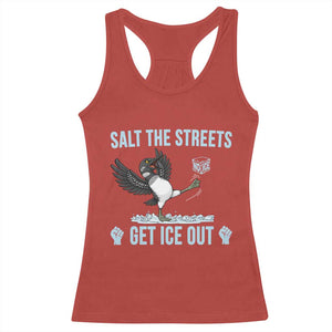 Salt The Streets Get Ice Out Racerback Tank Top Resist Minneapolis Political TS12 Red Print Your Wear