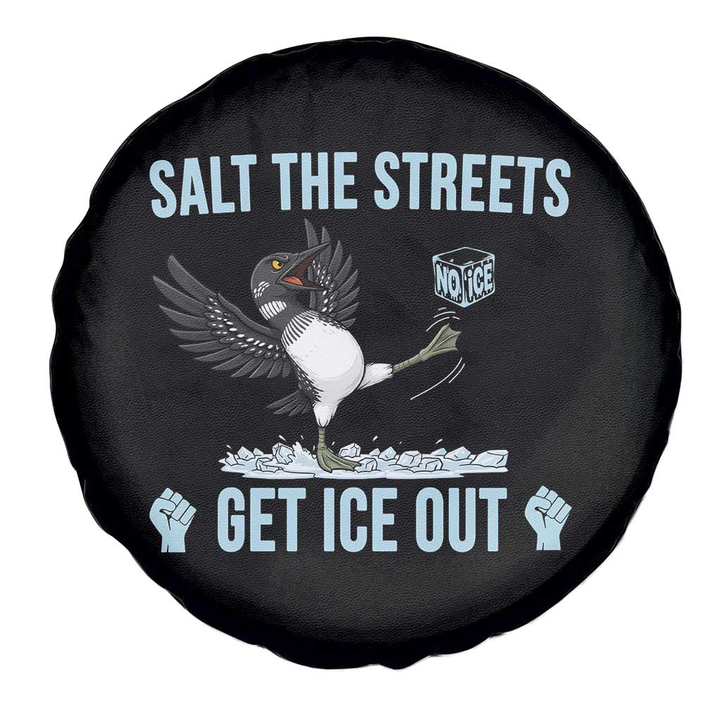 Salt The Streets Get Ice Out Spare Tire Cover Resist Minneapolis Political TS12 Print Your Wear