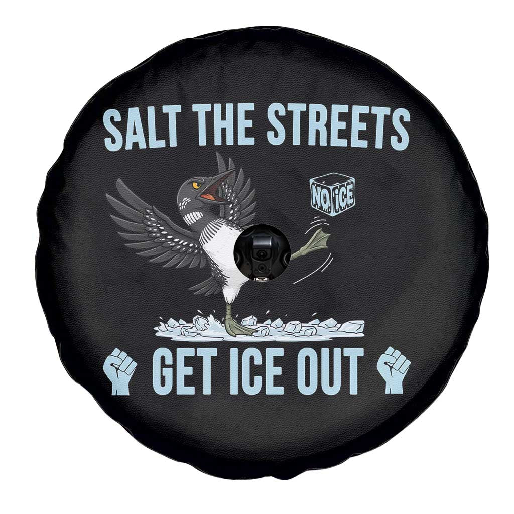 Salt The Streets Get Ice Out Spare Tire Cover Resist Minneapolis Political TS12 Print Your Wear