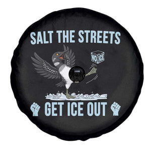 Salt The Streets Get Ice Out Spare Tire Cover Resist Minneapolis Political TS12 Print Your Wear