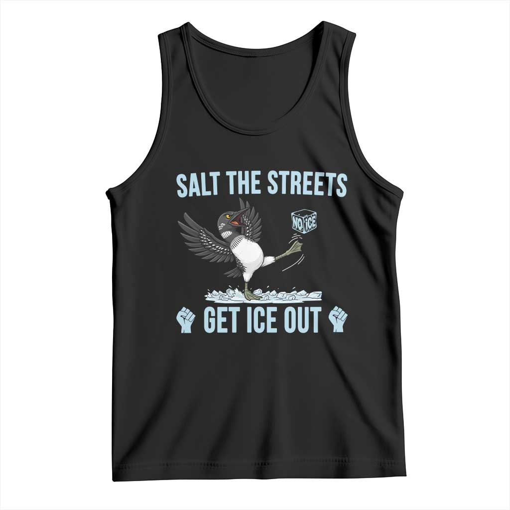 Salt The Streets Get Ice Out Tank Top Resist Minneapolis Political TS12 Black Print Your Wear
