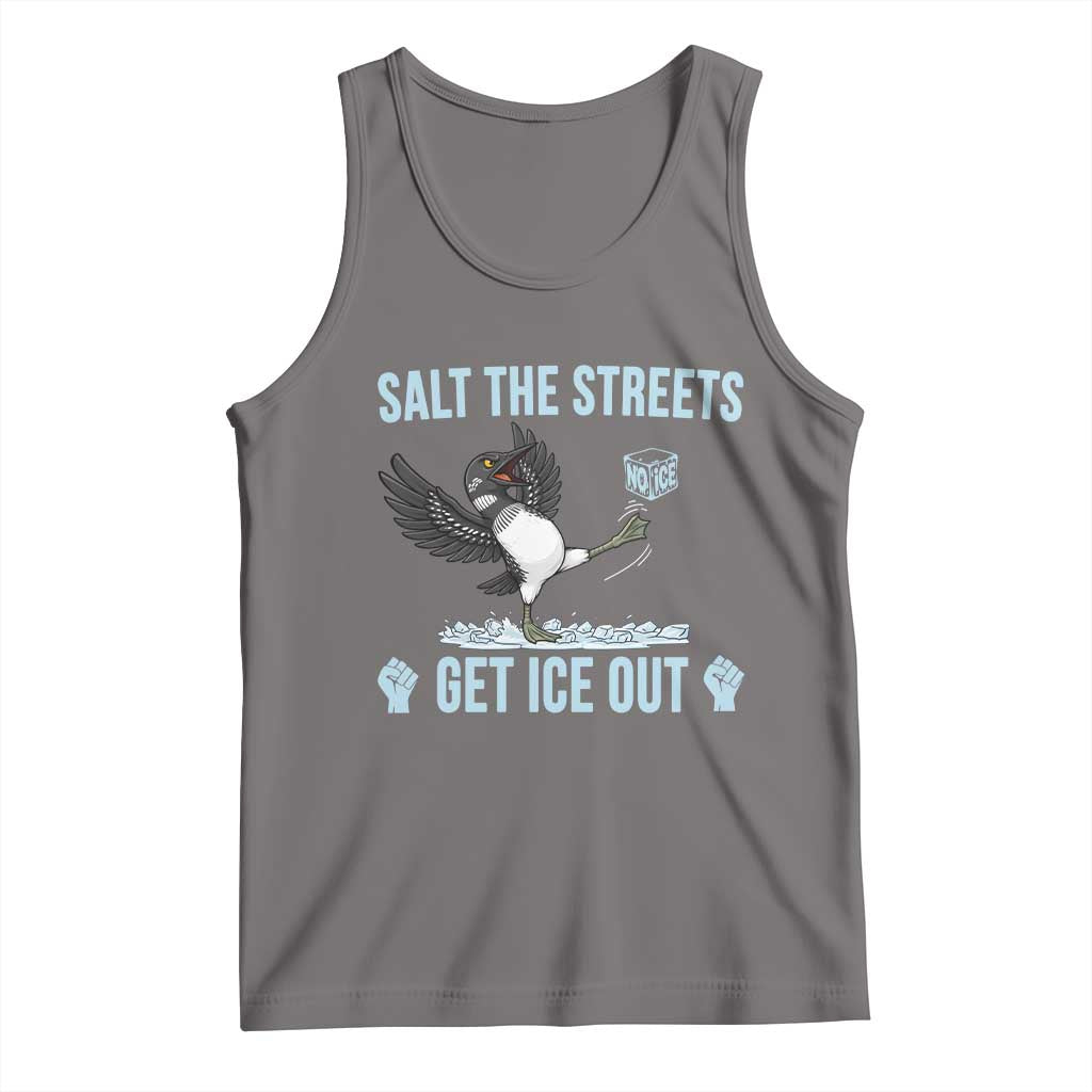 Salt The Streets Get Ice Out Tank Top Resist Minneapolis Political TS12 Deep Heather Print Your Wear