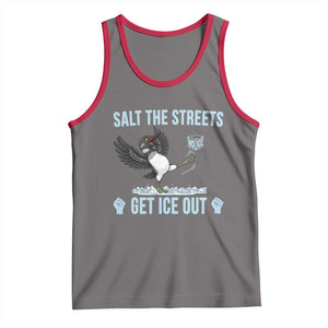 Salt The Streets Get Ice Out Tank Top Resist Minneapolis Political TS12 Deep Heather Red Print Your Wear