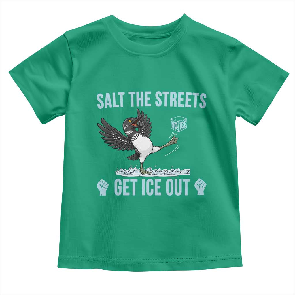 Salt The Streets Get Ice Out Toddler T Shirt Resist Minneapolis Political TS12 Irish Green Print Your Wear