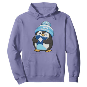 MN Strong Cute Penguin Hoodie Minnesota State Pride Gift TS12 Violet Print Your Wear