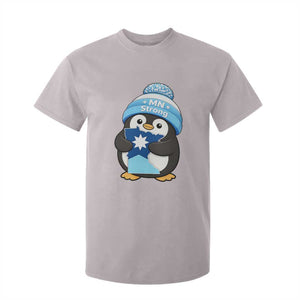 MN Strong Cute Penguin T Shirt For Kid Minnesota State Pride Gift TS12 Ice Gray Print Your Wear