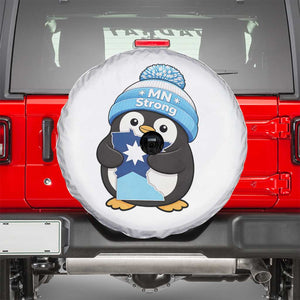 MN Strong Cute Penguin Spare Tire Cover Minnesota State Pride Gift TS12 White Print Your Wear